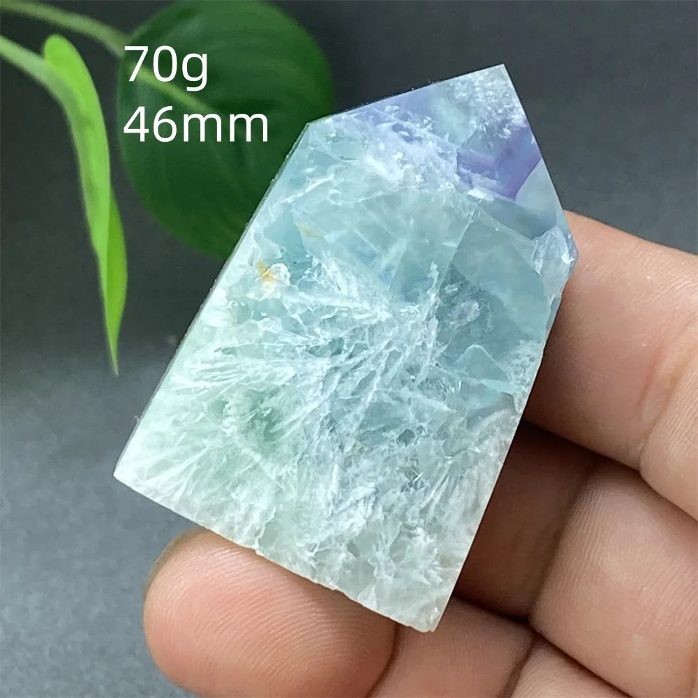 Natural Feather Colored Fluorite Crystal Tower - Image 20