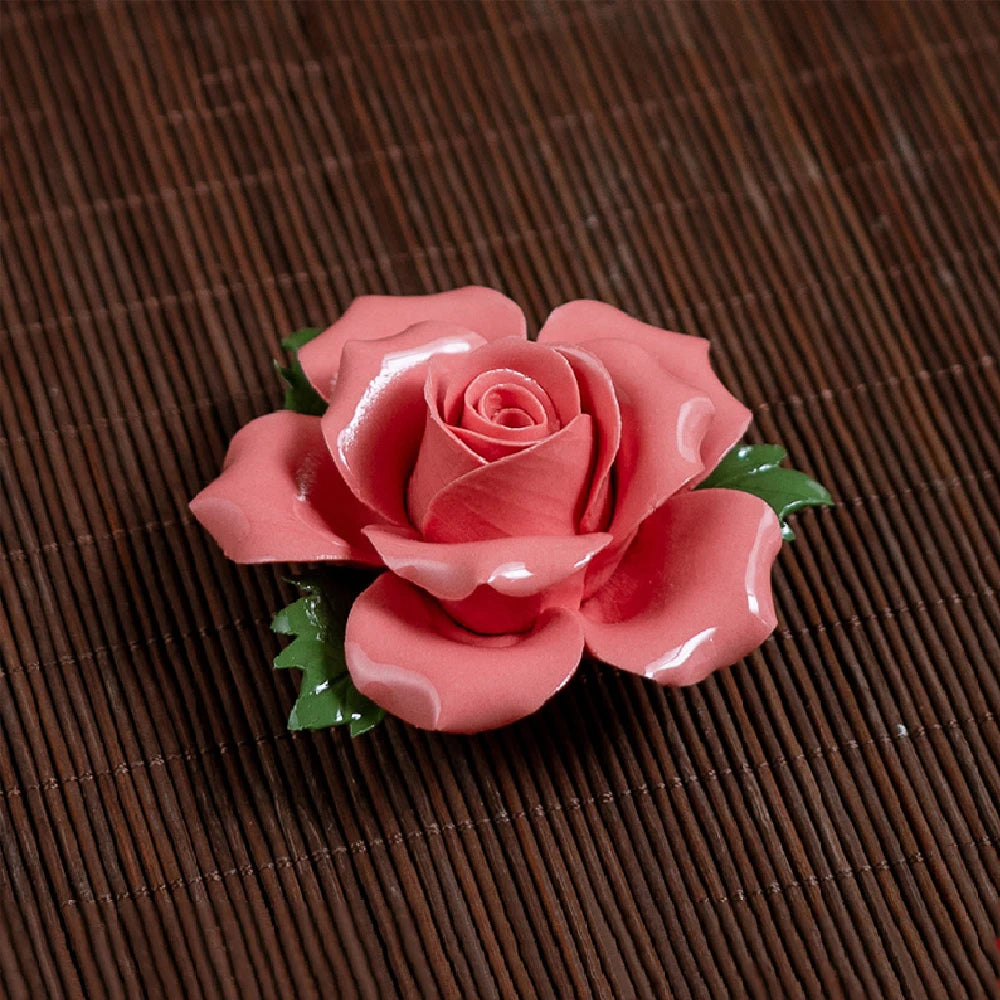 Handmade Ceramic Rose Incense Burner – Rose Fragrance Holder for Home Decor & Valentine’s Day Gift - Image 6