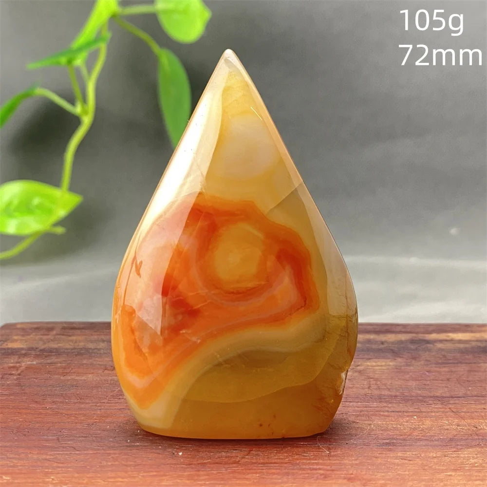 Natural Red Agate Striped Crystal Ornament - Image 21