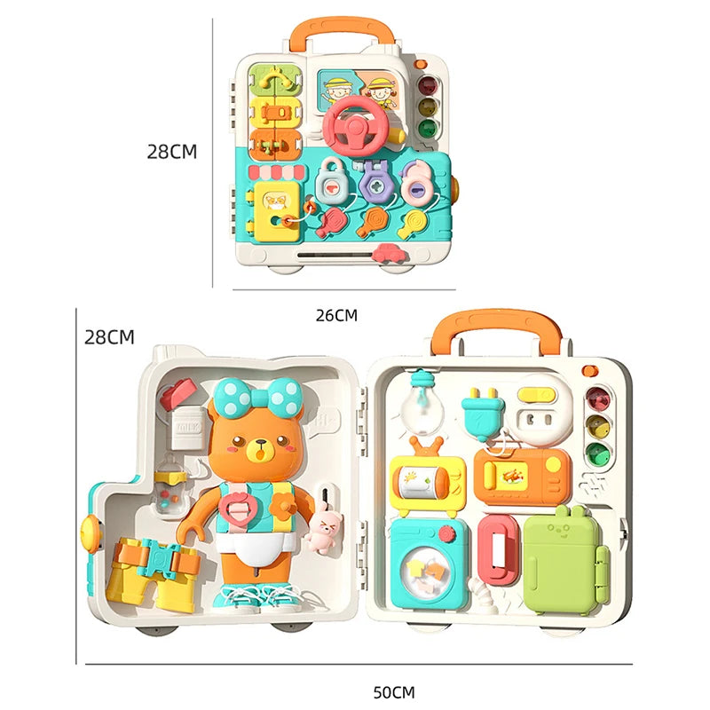 Baby Sensory Busy Board - Montessori Multifunctional Toy - Image 7