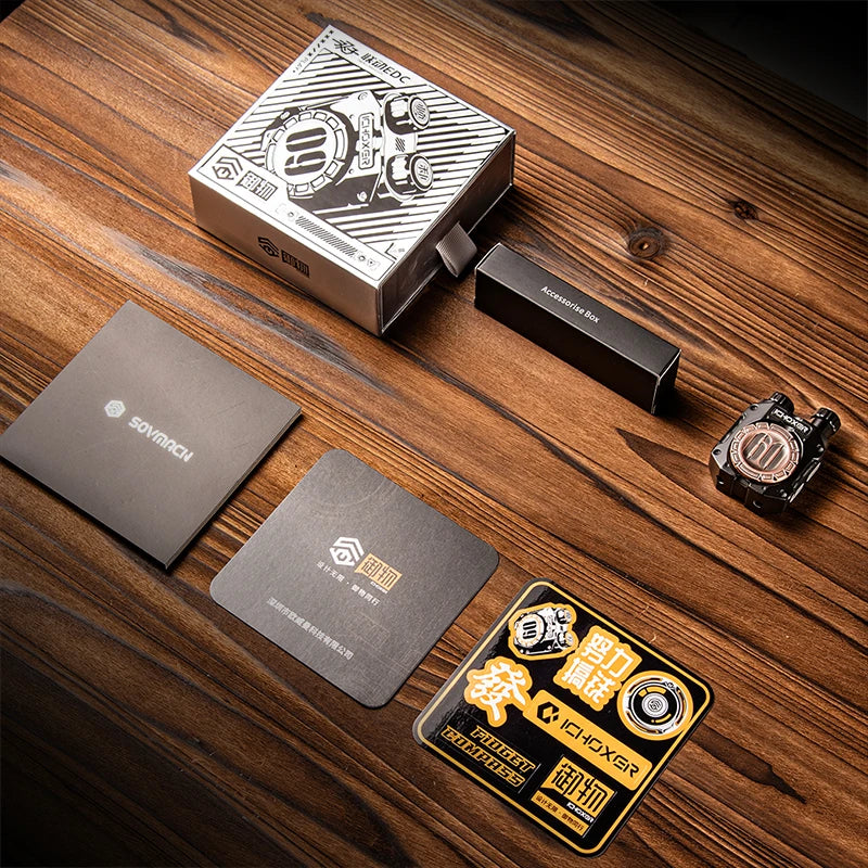 Double Column Linkage Ratchet Button Fidget Spinner - Image 5